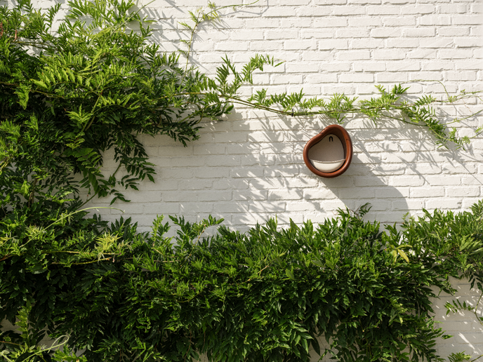 organic bird feeder 25cm kastanje bruin